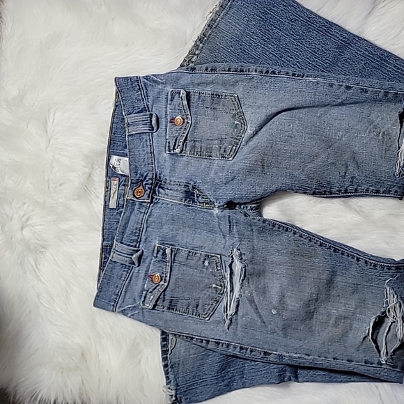 Levi's Denim - SOLD! Vintage Levi's 504 Slouch Flare Super Distressed/Destroyed Jeans